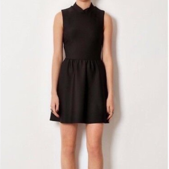 Topshop Black Mock Neck Mini - Picture 1 of 3